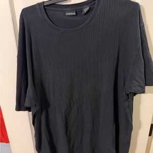 George Black Ribbed Top